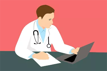 Doctor Reviewing Medicare Advantage Plans